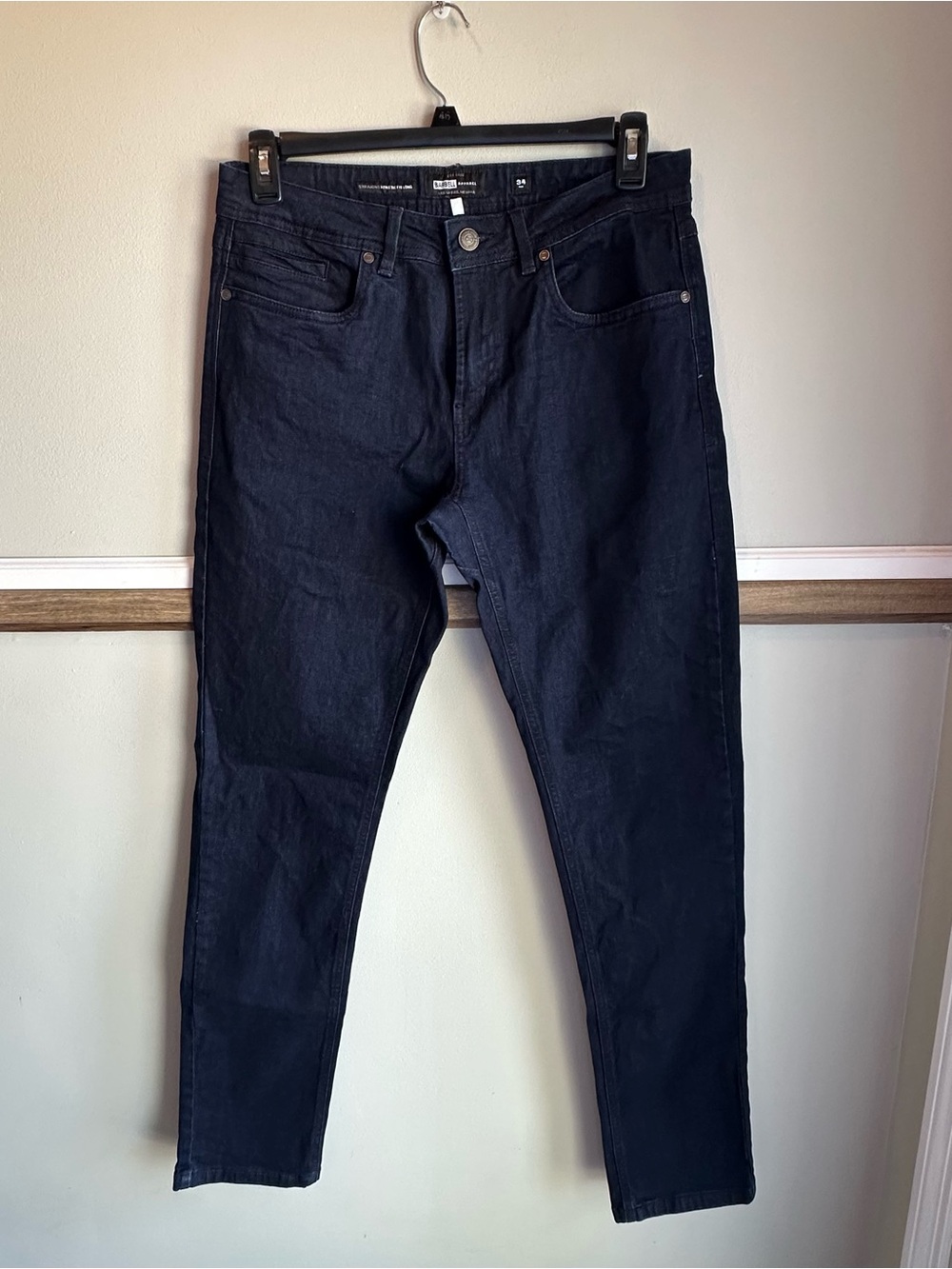 Barbell Apparel Straight Athletic Fit long Jeans Indigo Wash Denim USA